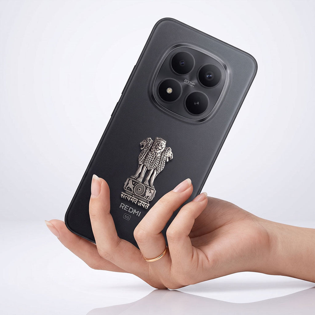 Redmi Note 15 Pro 5G Compatible Satyamev Jayate 3D Metal Emblem Sticker