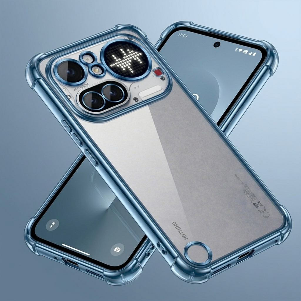 Nothing Phone 4A Pro 5G Anti-Yellow Electroplating Transparent Airbags Case