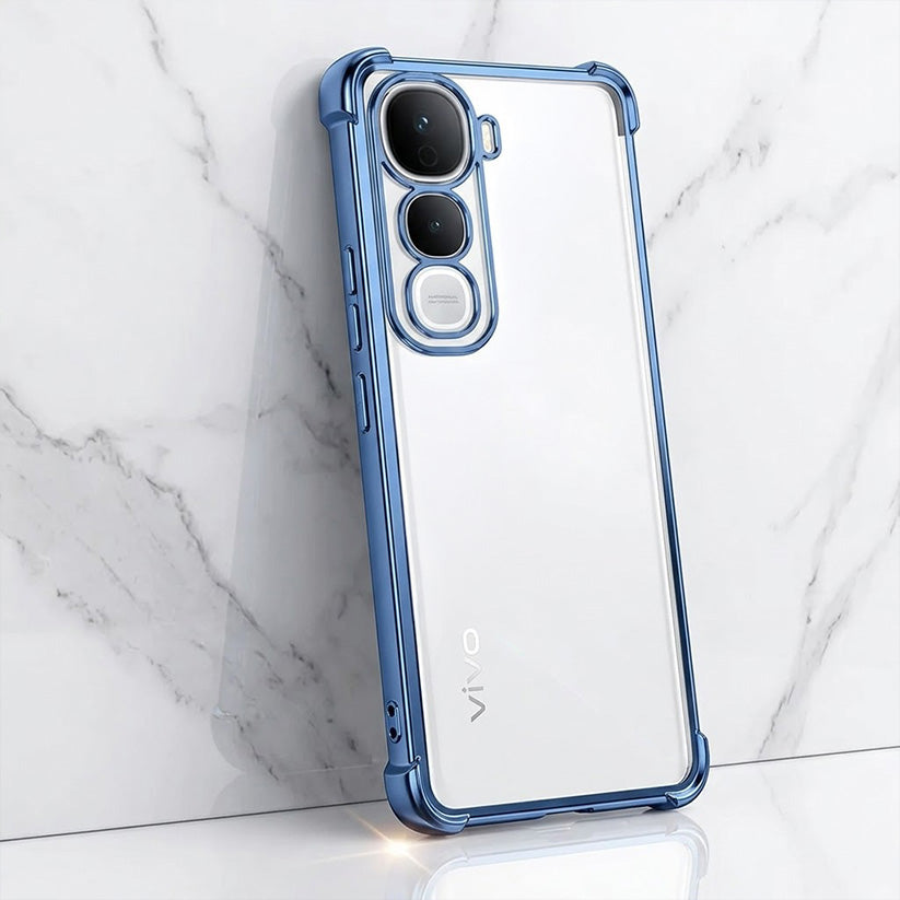 Vivo Y400 Pro 5G Anti-Yellow Electroplating Transparent Airbags Case