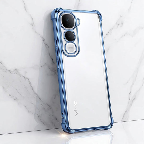 Vivo Y400 Pro 5G Anti-Yellow Electroplating Transparent Airbags Case