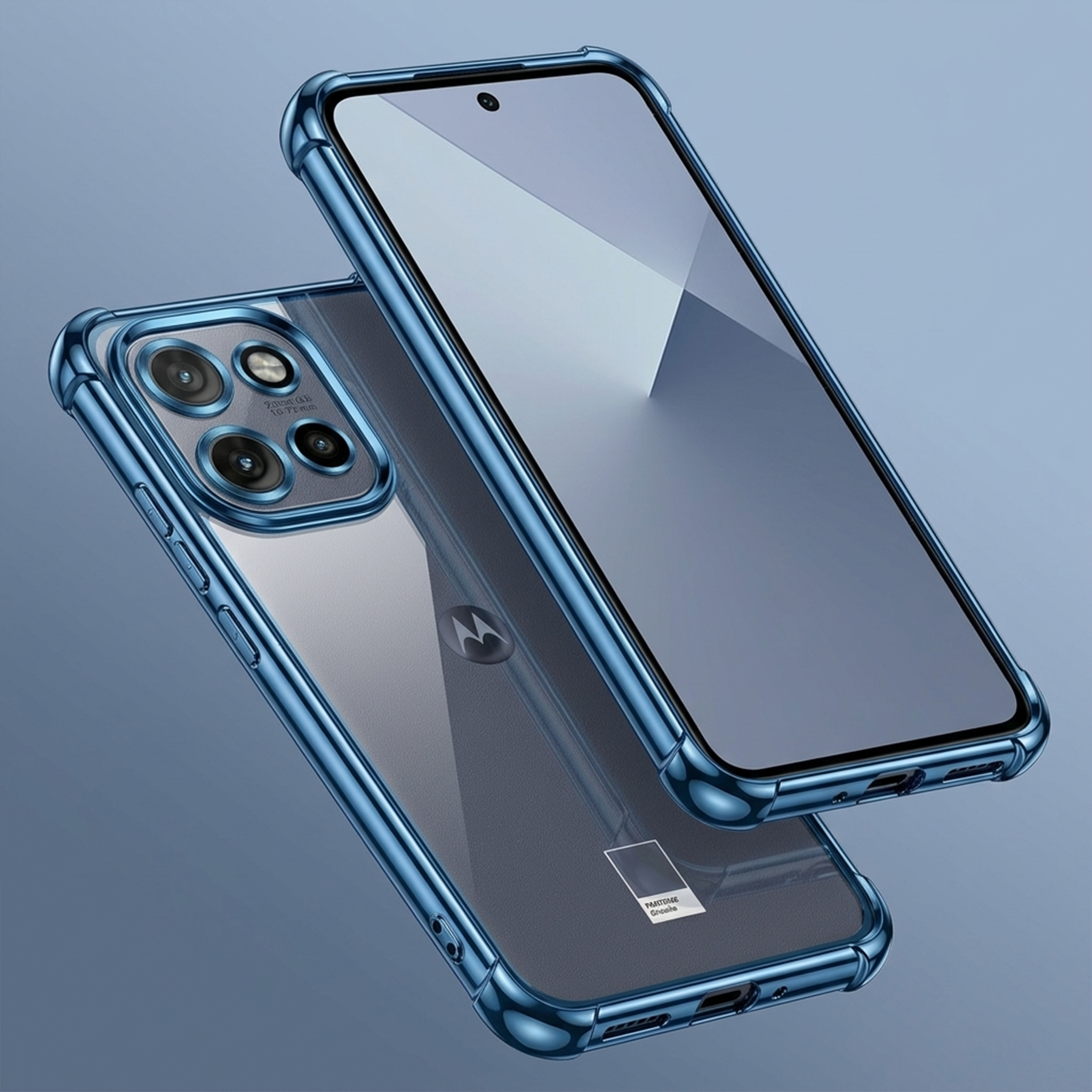Motorola Edge 50 Neo 5G Anti-Yellow Electroplating Transparent Airbags Case
