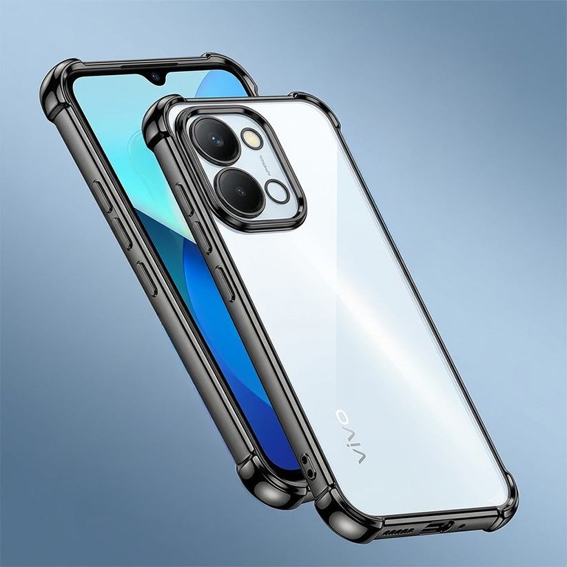 Vivo Y51 Pro 5G Anti-Yellow Electroplating Transparent Airbags Case