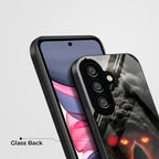 Samsung Galaxy A56 Premium Acrylic Shockproof Glass Back Case (Dark Flame)