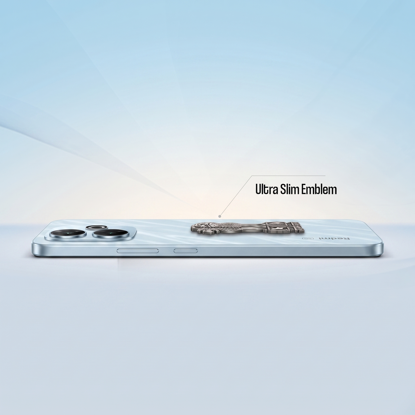 Redmi 13 5G Compatible Satyamev Jayate 3D Metal Emblem Sticker