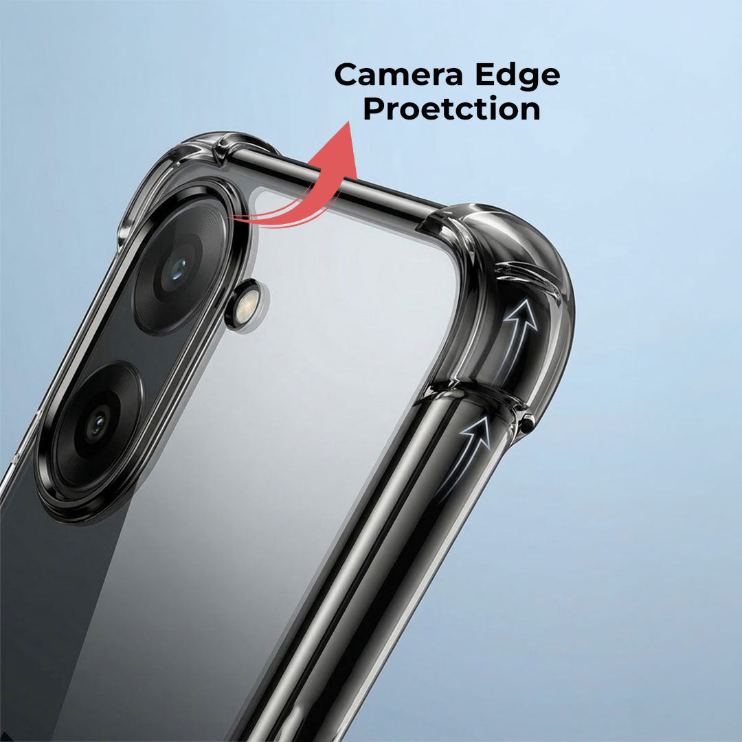 OnePlus Nord CE5 5G Anti-Yellow Electroplating Transparent Airbags Case