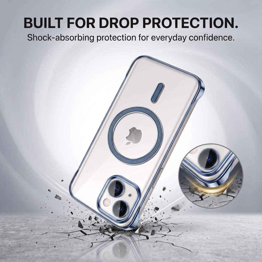 iPhone 15 5G Frameless MagSafe Shockproof Case