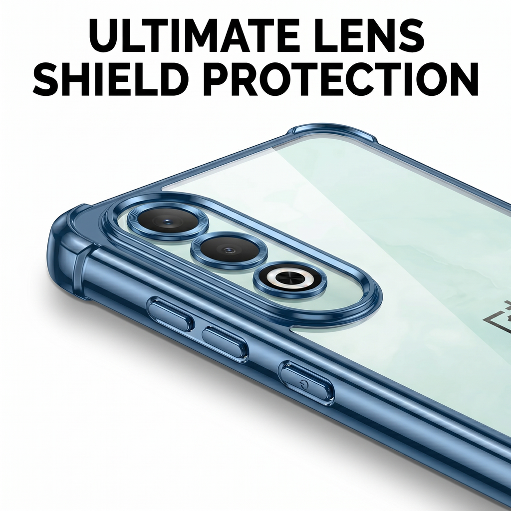OnePlus Nord CE4 5G Anti-Yellow Electroplating Transparent Airbags Case