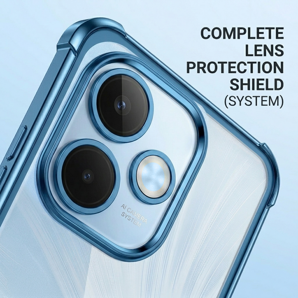 Oppo A5 Pro 5G Anti-Yellow Electroplating Transparent Airbags Case