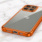 Motorola Edge 60 Pro 5G Premium Shockproof Transparent Airbag Cosmic Orange Case