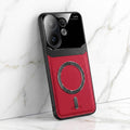 Vivo V60 5G Premium Magsafe Magnetic Leather Lens Protective Case