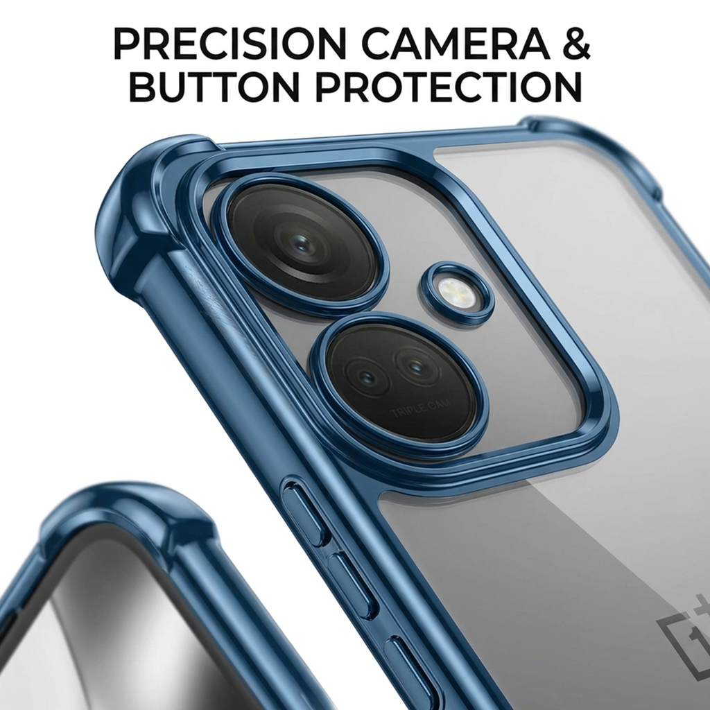 OnePlus Nord CE3 5G Anti-Yellow Electroplating Transparent Airbags Case