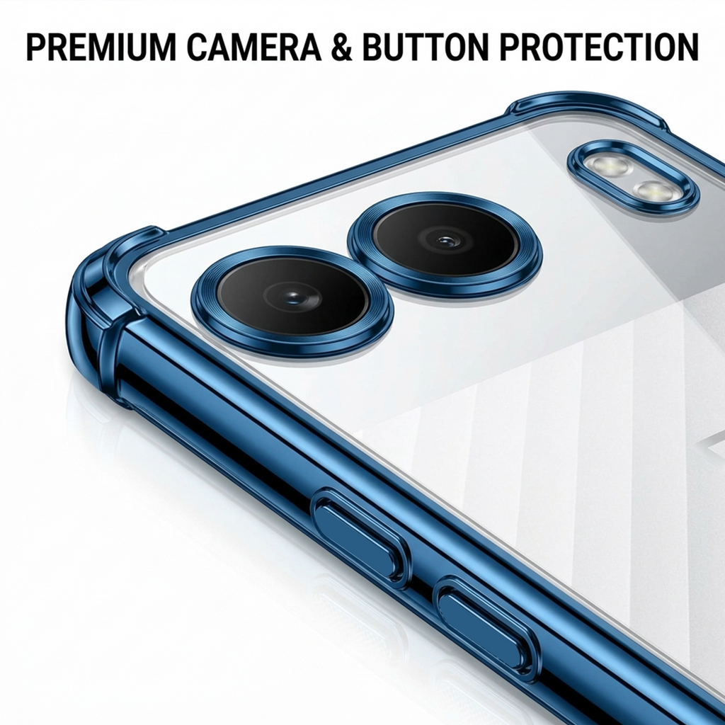 OnePlus Nord 4 5G Anti-Yellow Electroplating Transparent Airbags Case