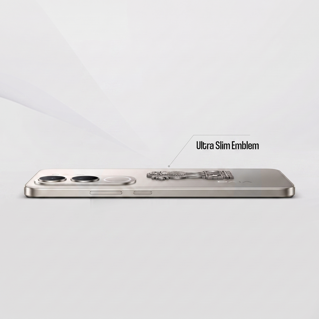 Vivo Y300 5G Compatible Satyamev Jayate 3D Metal Emblem Sticker
