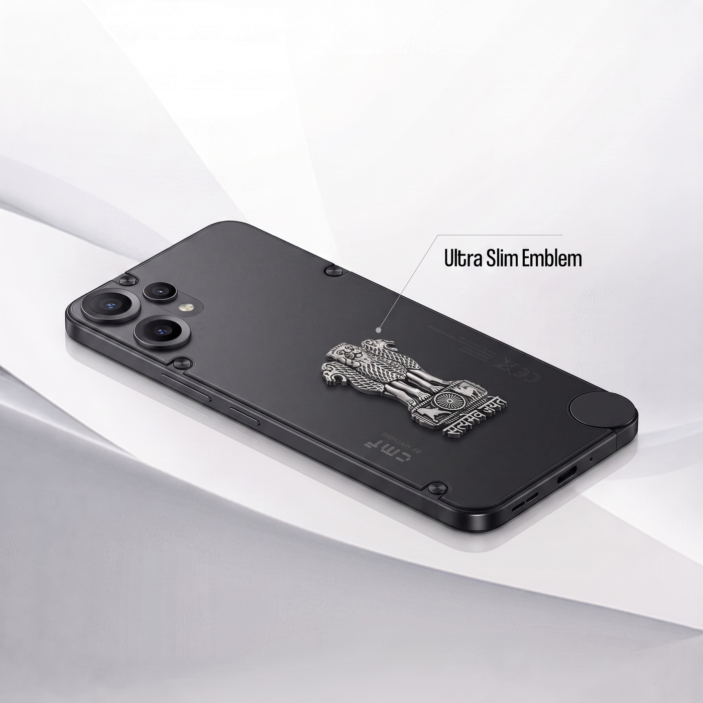CMF Phone 2 Pro 5G Compatible Satyamev Jayate 3D Metal Emblem Sticker