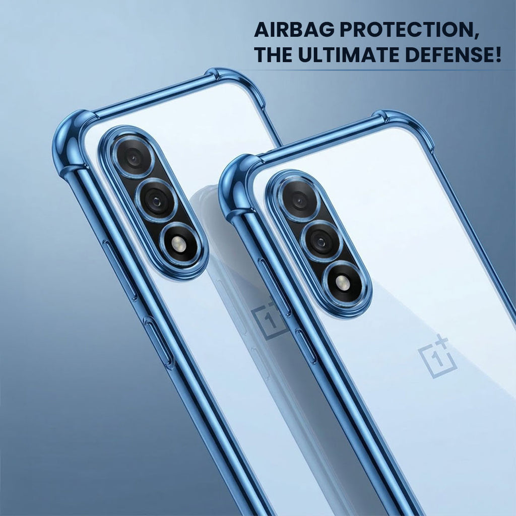 OnePlus Nord 5 5G Anti-Yellow Electroplating Transparent Airbags Case