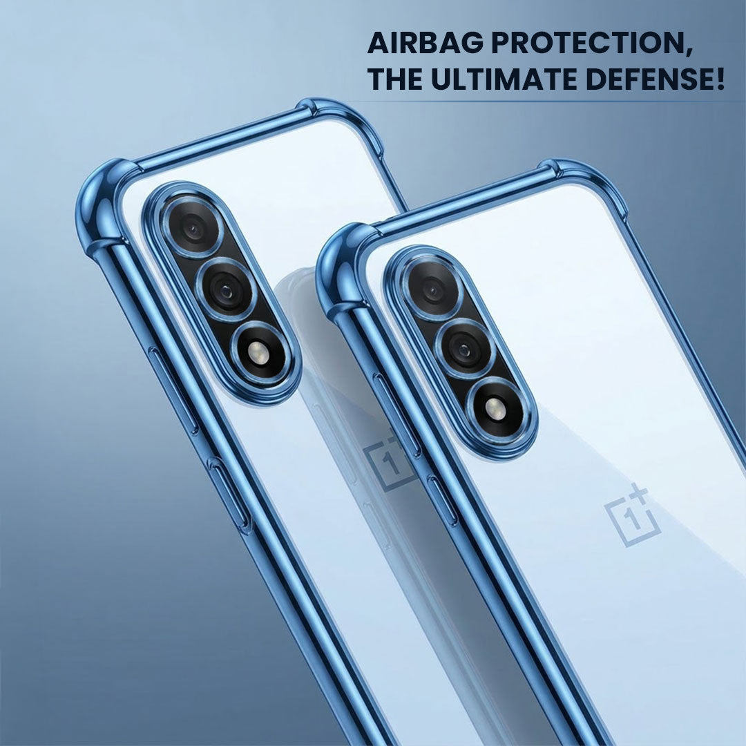 OnePlus Nord 5 5G Anti-Yellow Electroplating Transparent Airbags Case