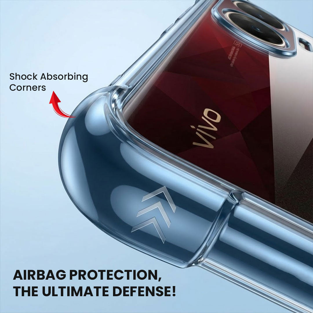 Vivo V29E 5G Anti-Yellow Electroplating Transparent Airbags Case