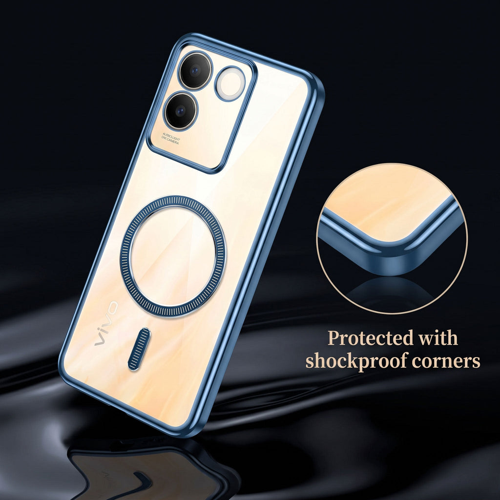 Vivo T2 Pro 5G Electroplated Magnetic Magsafe Case