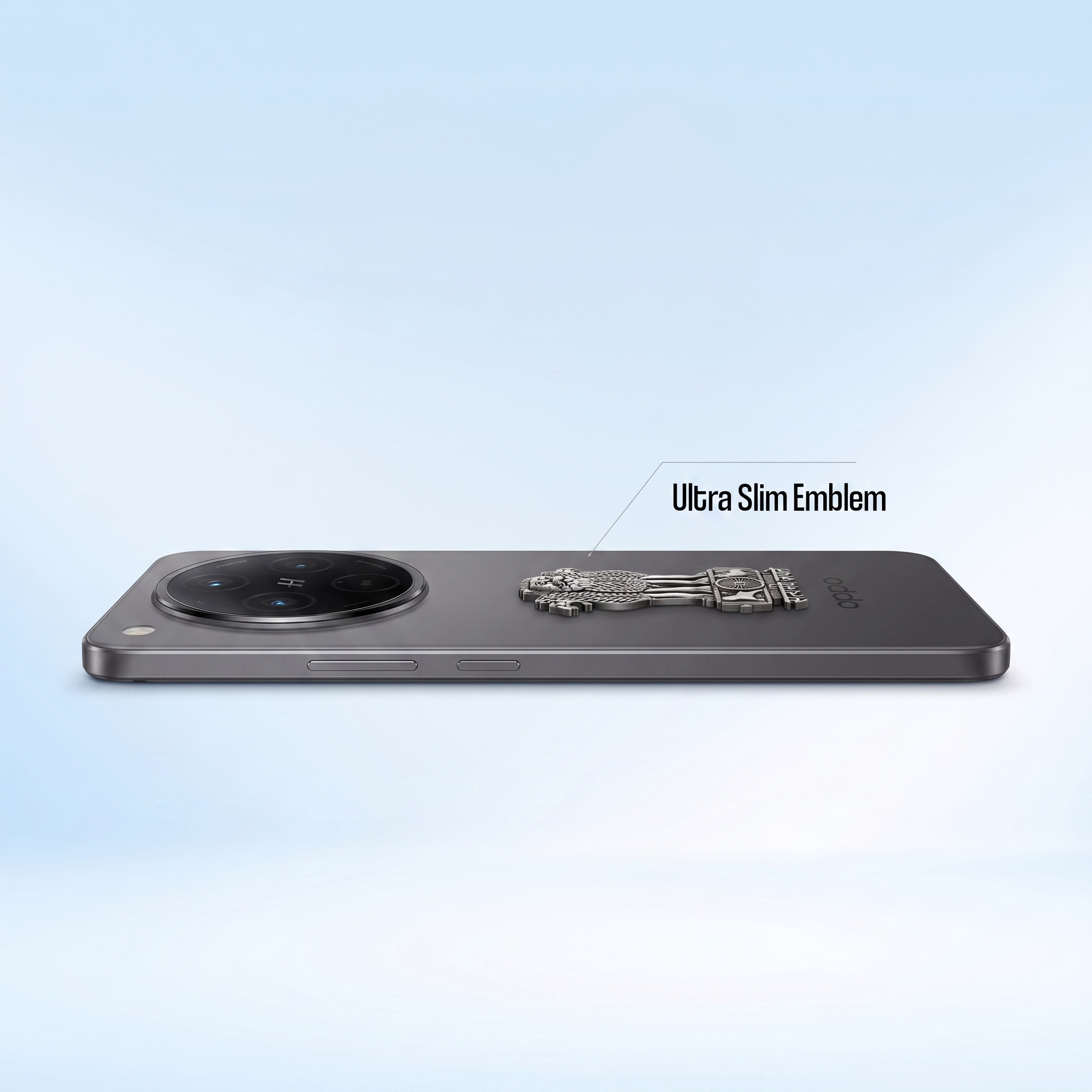 OPPO Find X8 5G Compatible Satyamev Jayate 3D Metal Emblem Sticker