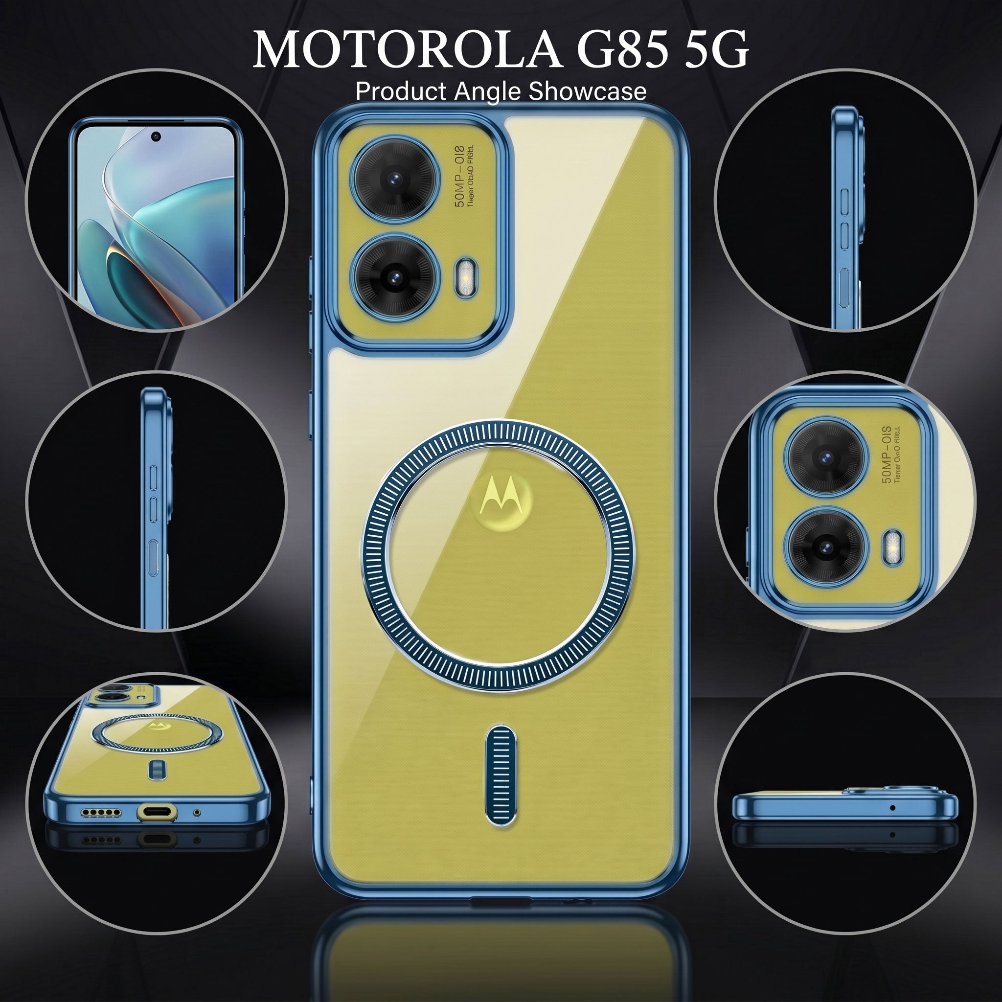 Motorola G85 5G Electroplated Magnetic Magsafe Case
