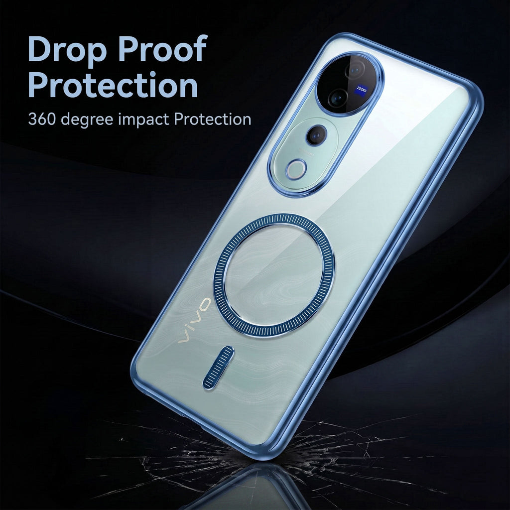 Vivo V40 Pro 5G Electroplated Magnetic Magsafe Case
