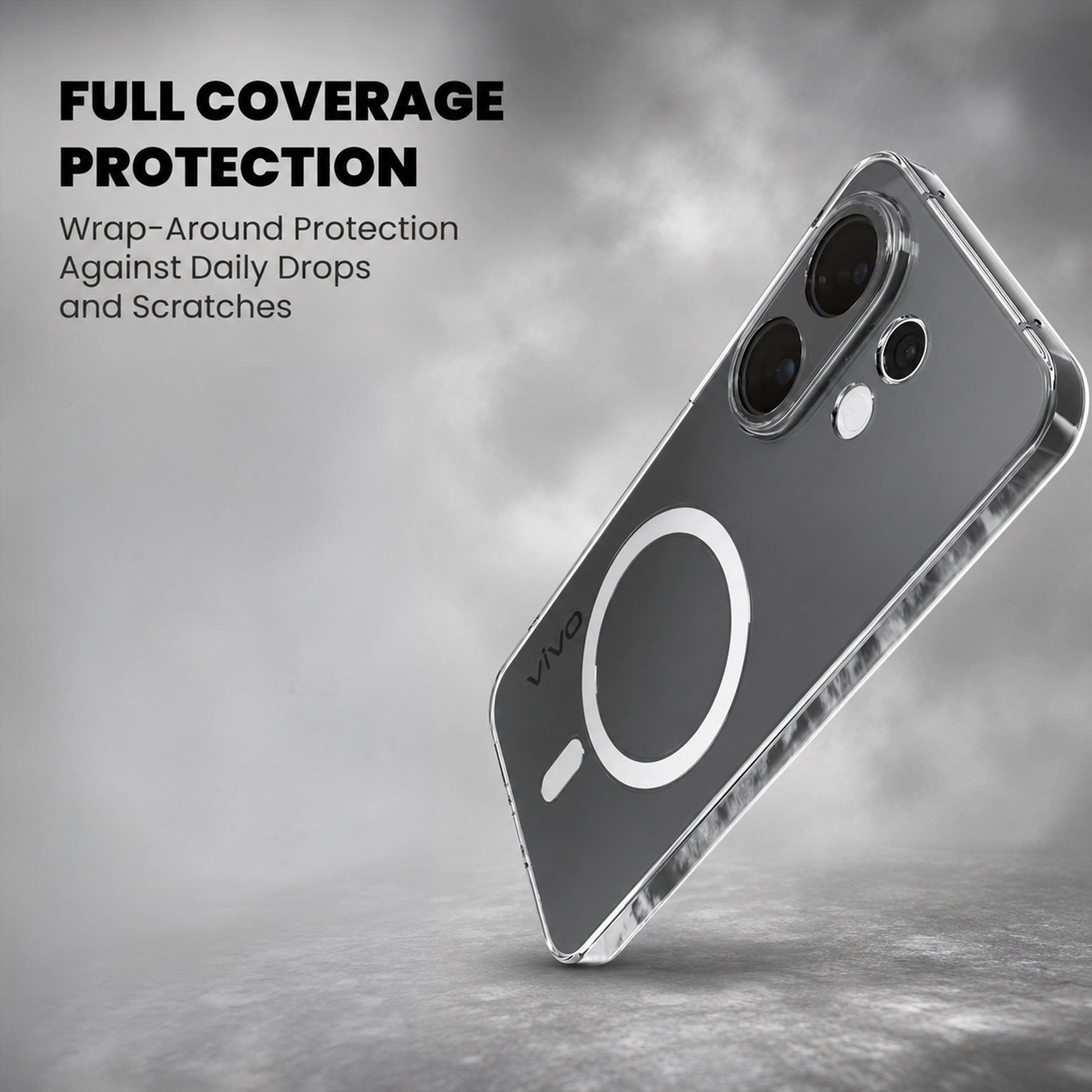 Vivo X200 FE 5G Clear Anti-Yellow MagSafe Protective Case