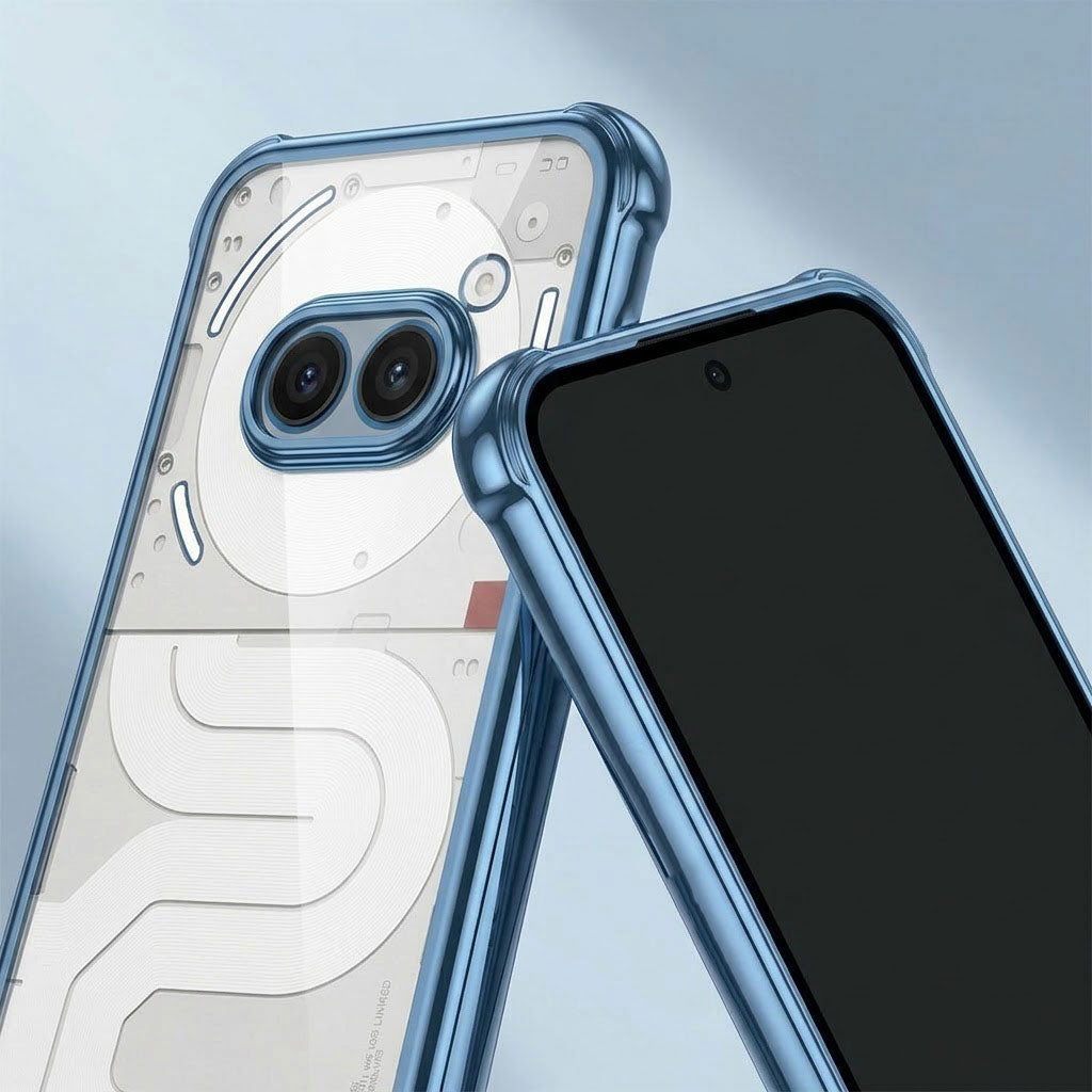 Nothing Phone 2a 5G Anti-Yellow Electroplating Transparent Airbags Case