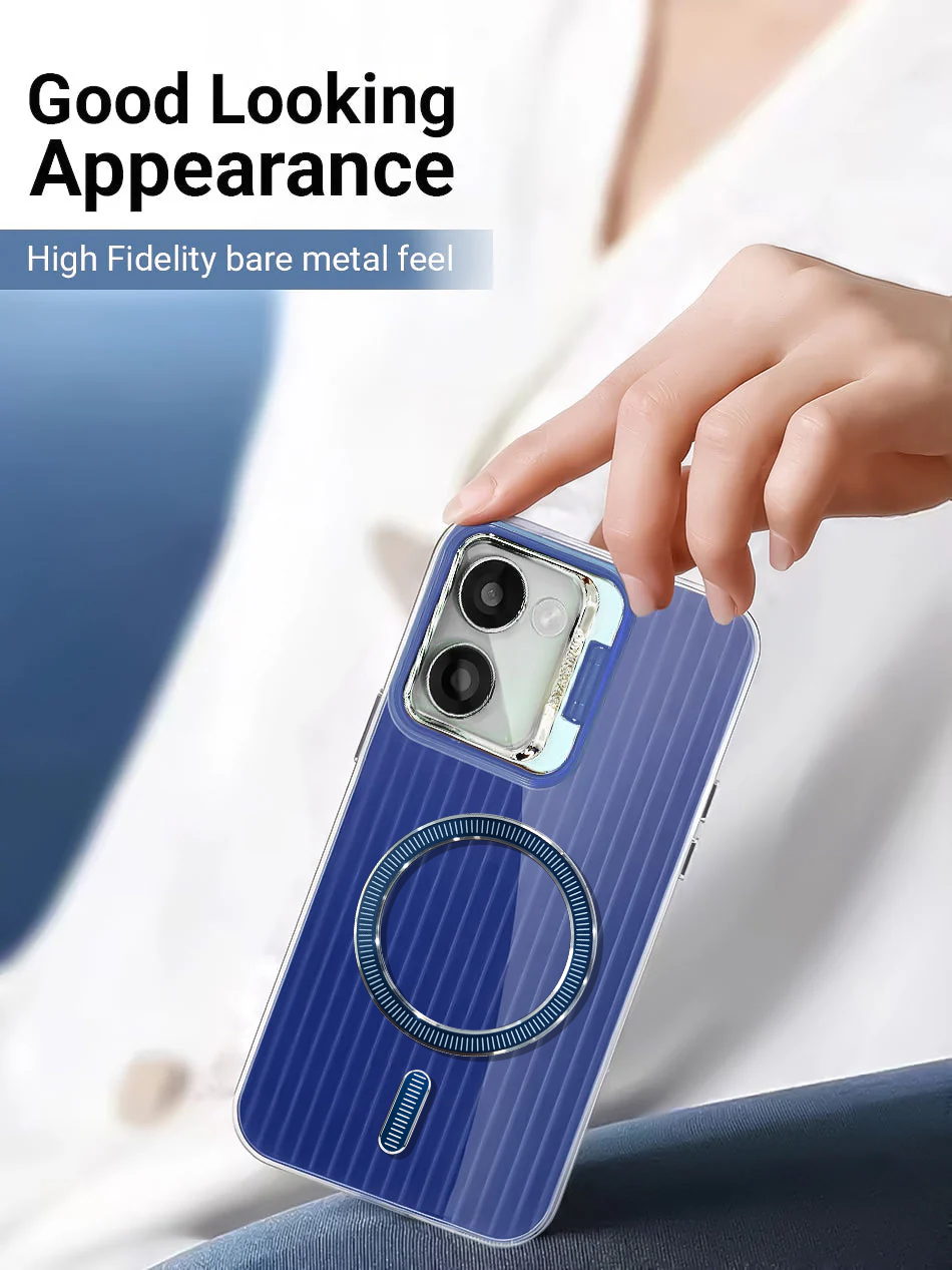 Vivo Y200 Pro 5G Anti-Yellow Magsafe Liquid Crystal Clear Case