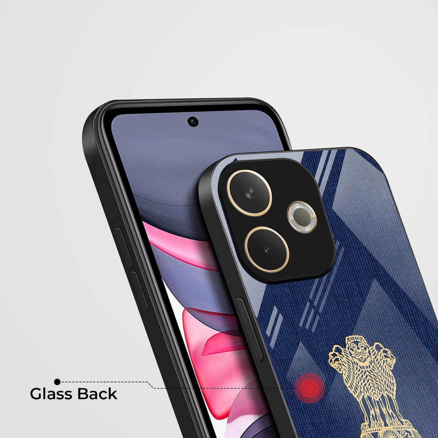 Oppo A5 Pro 5G Premium Acrylic Shockproof Glass Back Case (Nation Pride)