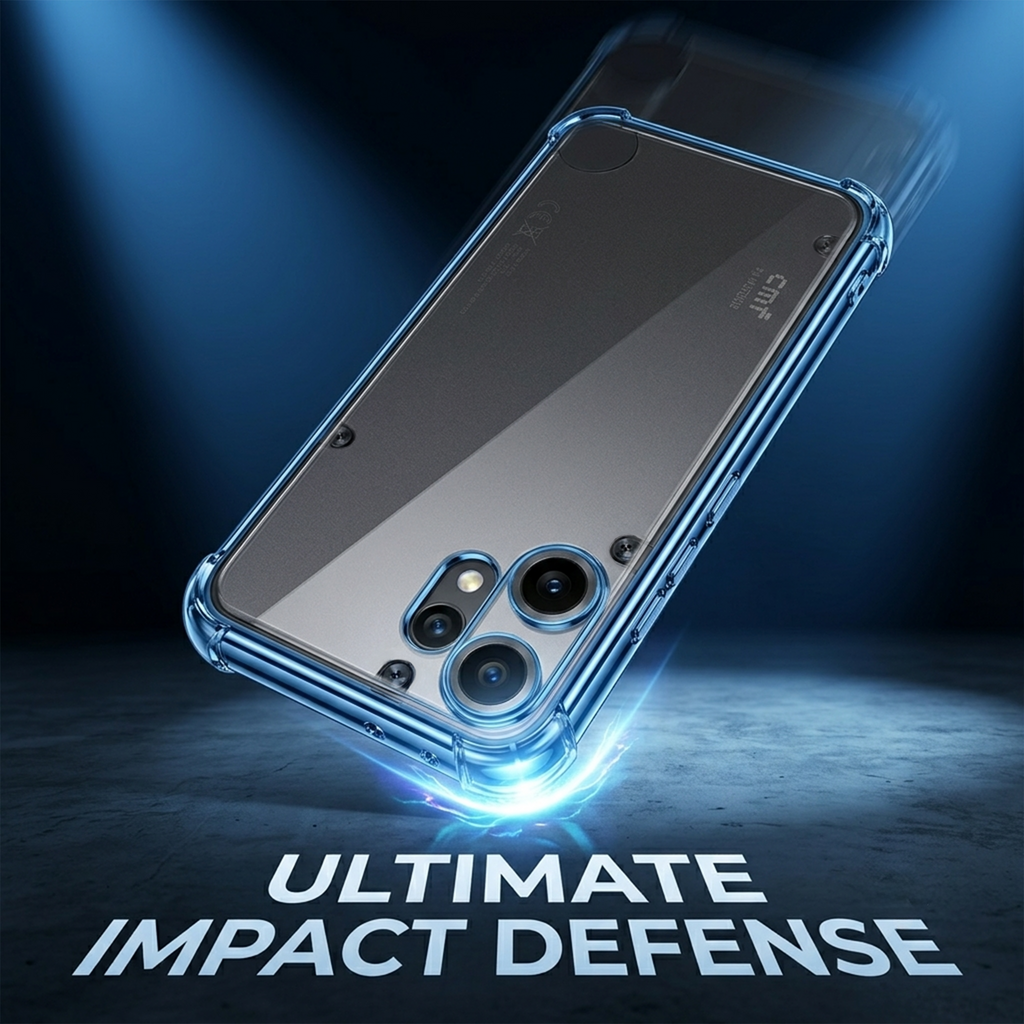 Nothing Phone 2 Pro 5G Anti-Yellow Electroplating Transparent Airbags Case