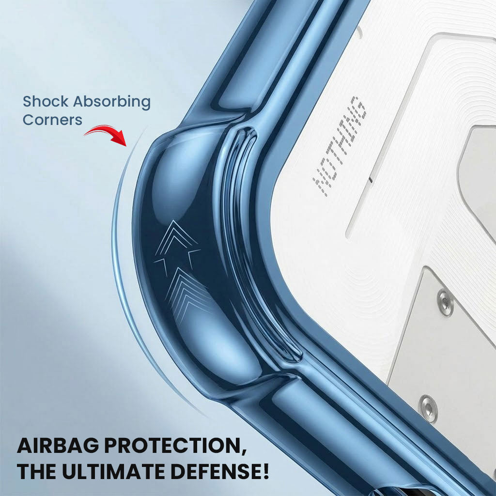 Nothing Phone 2a 5G Anti-Yellow Electroplating Transparent Airbags Case