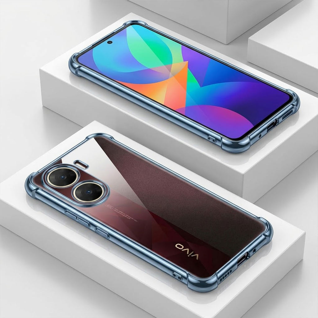 Vivo V29E 5G Anti-Yellow Electroplating Transparent Airbags Case