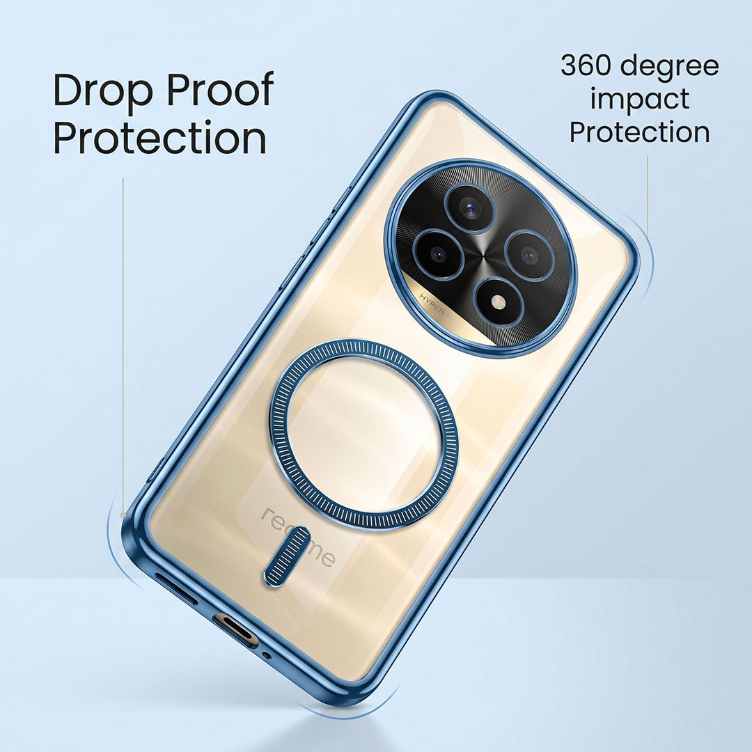 Realme 13 Pro+ 5G Electroplated Magnetic Magsafe Case
