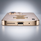 Oppo Reno 16 5G Satyamev Jayate 3D Electroplated Frame Gold Thread Pattern Hard Back Case