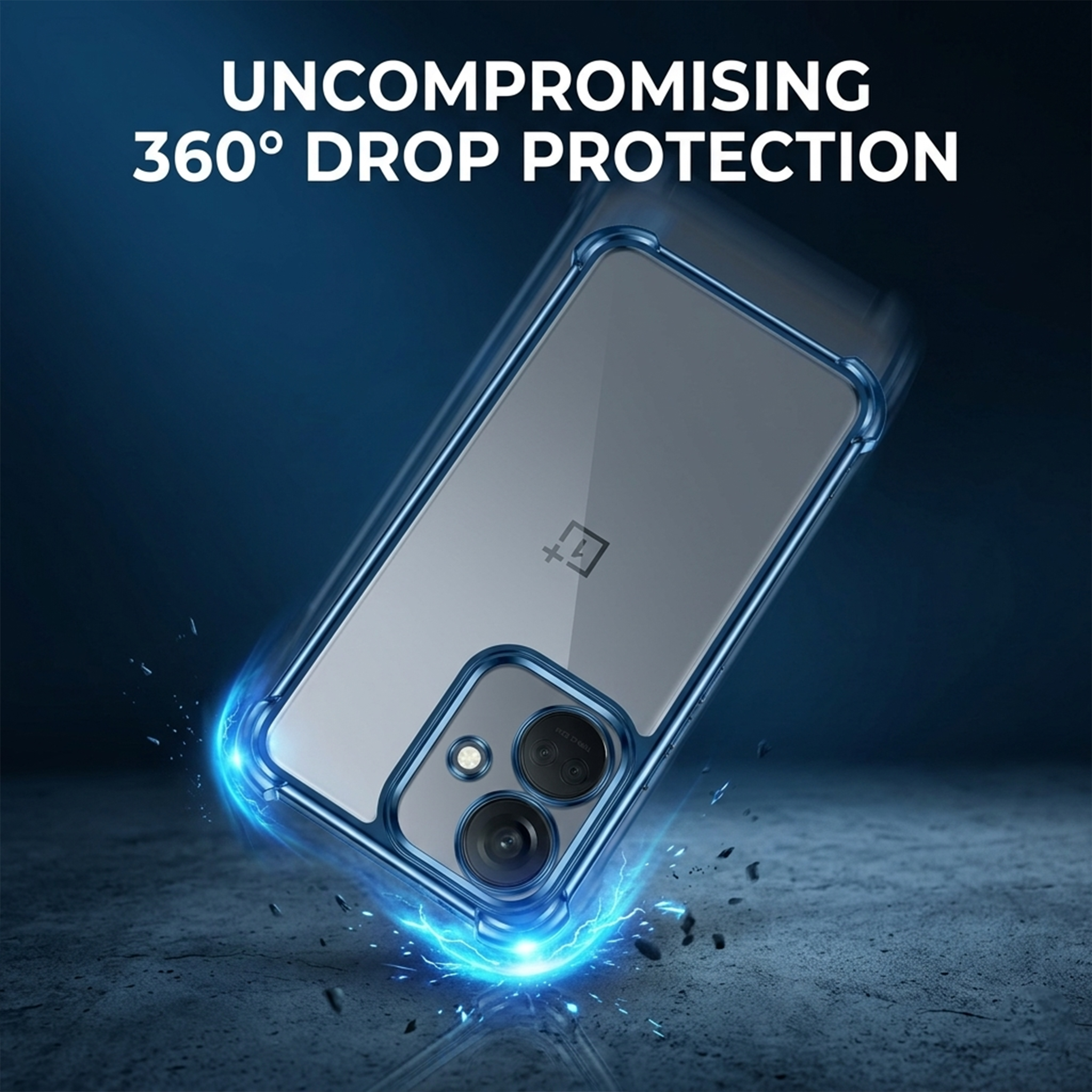 OnePlus Nord CE3 5G Anti-Yellow Electroplating Transparent Airbags Case