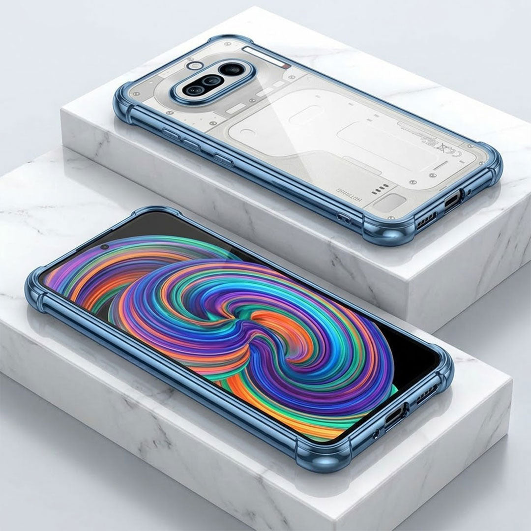 Nothing Phone 4a 5G Anti-Yellow Electroplating Transparent Airbags Case