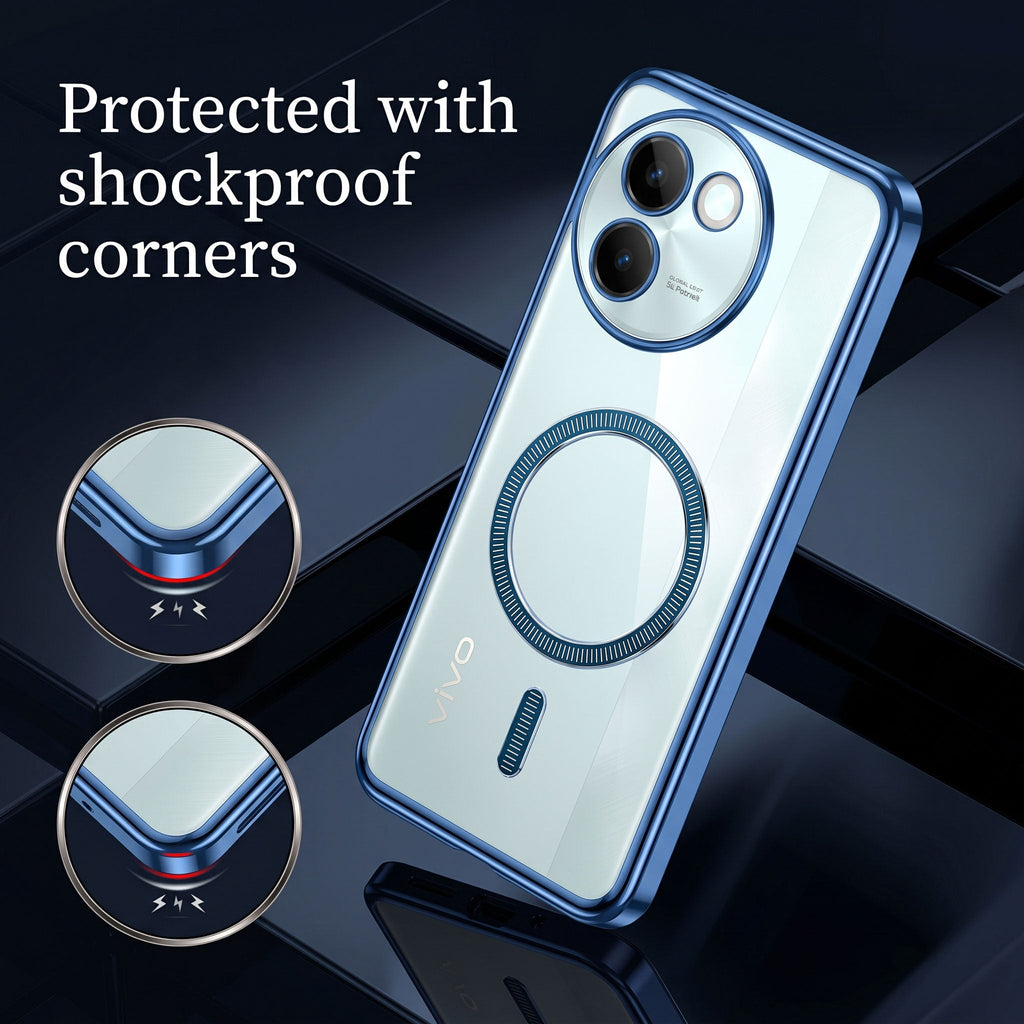 Vivo V30e 5G Electroplated Magnetic Magsafe Case