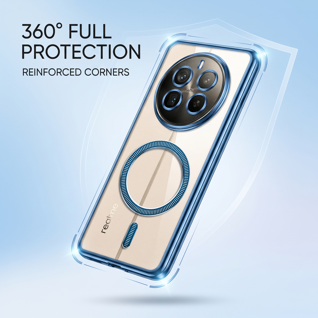 Realme 12 Pro+ 5G Electroplated Magnetic Magsafe Case