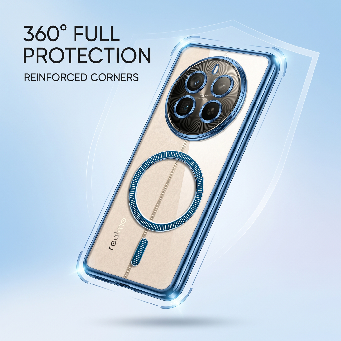 Realme 12 Pro+ 5G Electroplated Magnetic Magsafe Case