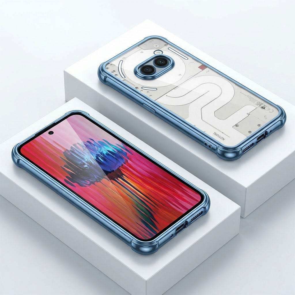 Nothing Phone 2a 5G Anti-Yellow Electroplating Transparent Airbags Case