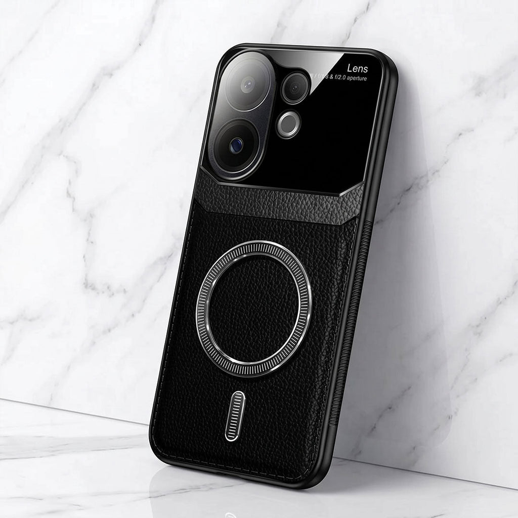 Vivo V60 5G Premium Magsafe Magnetic Leather Lens Protective Case