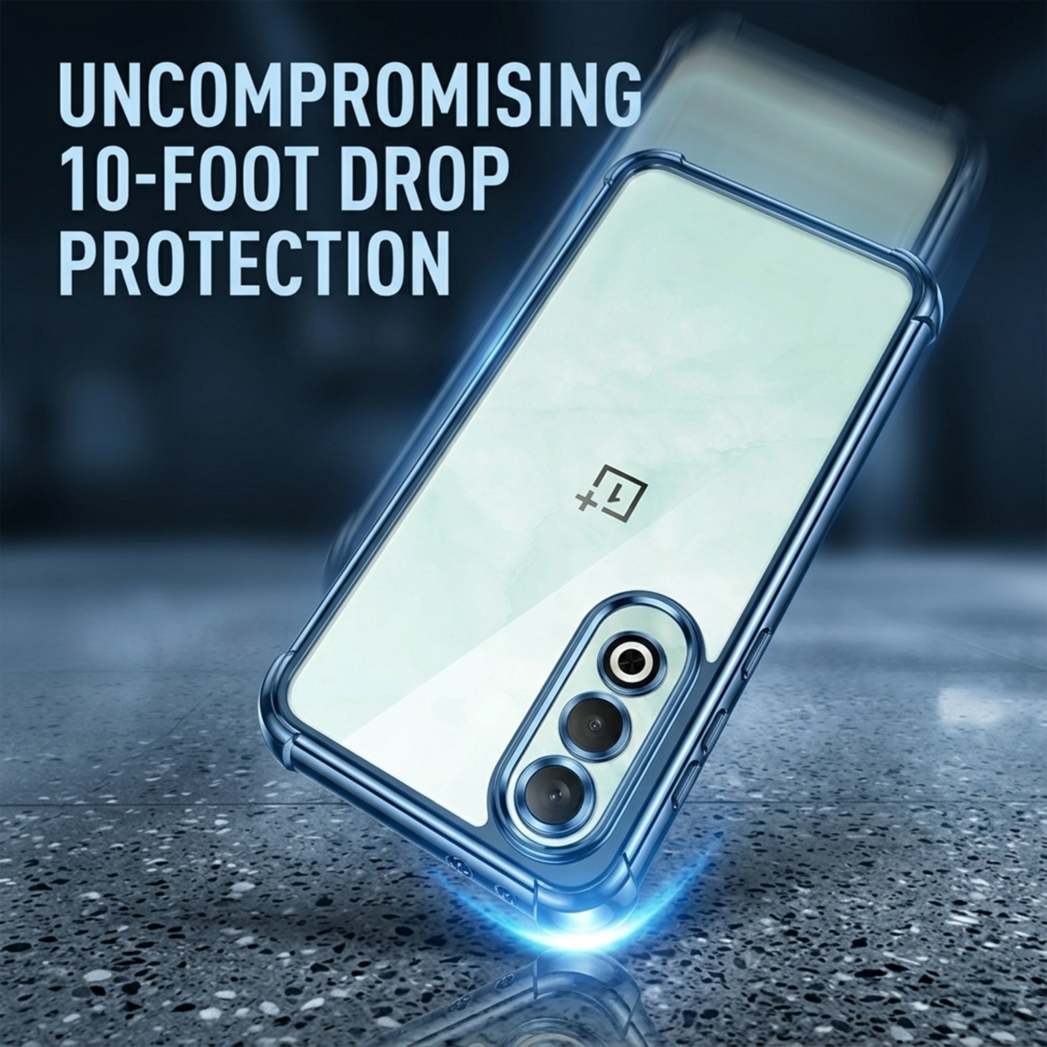 OnePlus Nord CE4 5G Anti-Yellow Electroplating Transparent Airbags Case