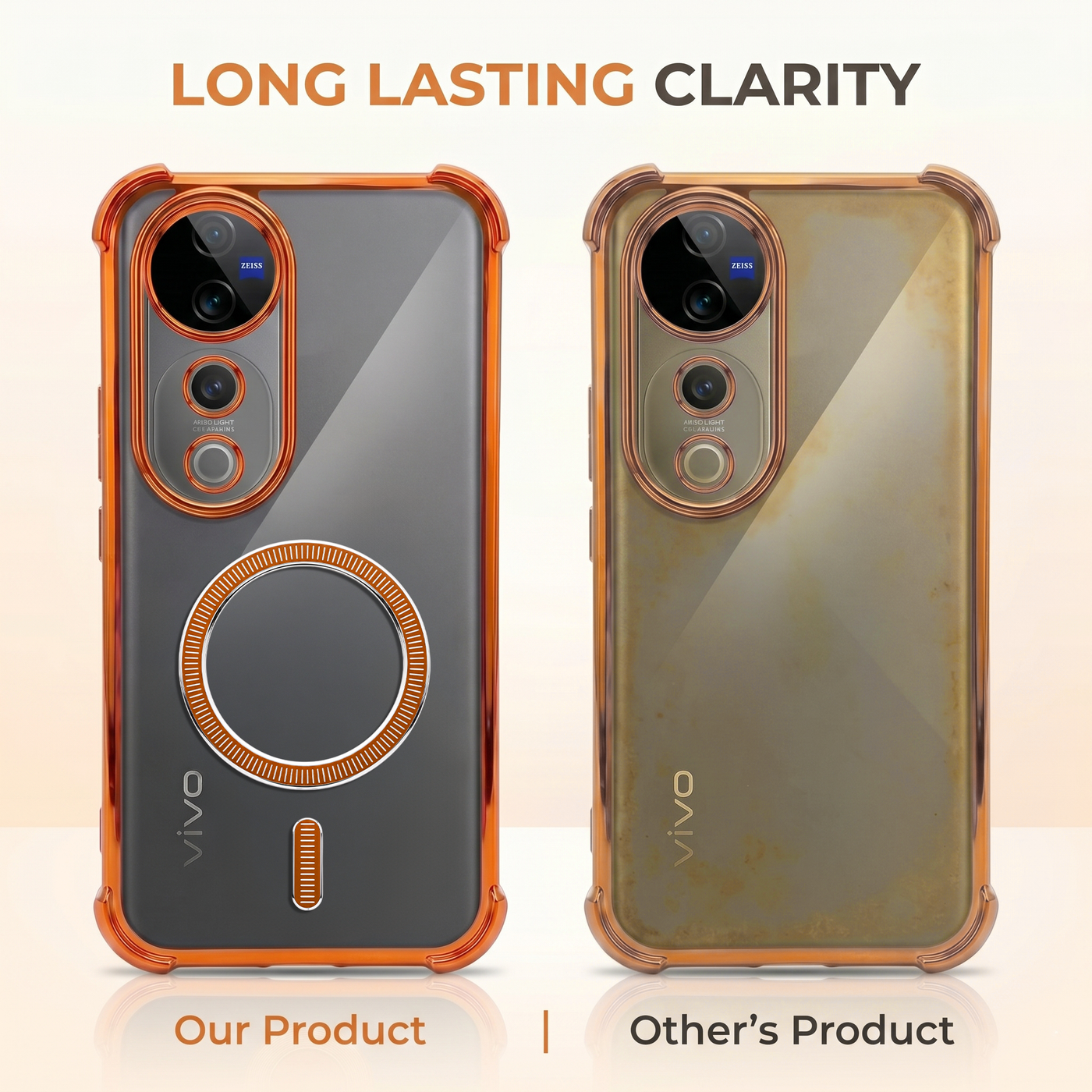 Vivo V40 Pro 5G Magsafe Airbag Cosmic Orange Case
