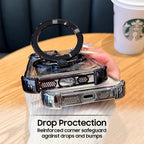 Oppo F31 5G Luxury Four Corner Invincible Bracket Ring Stand Case