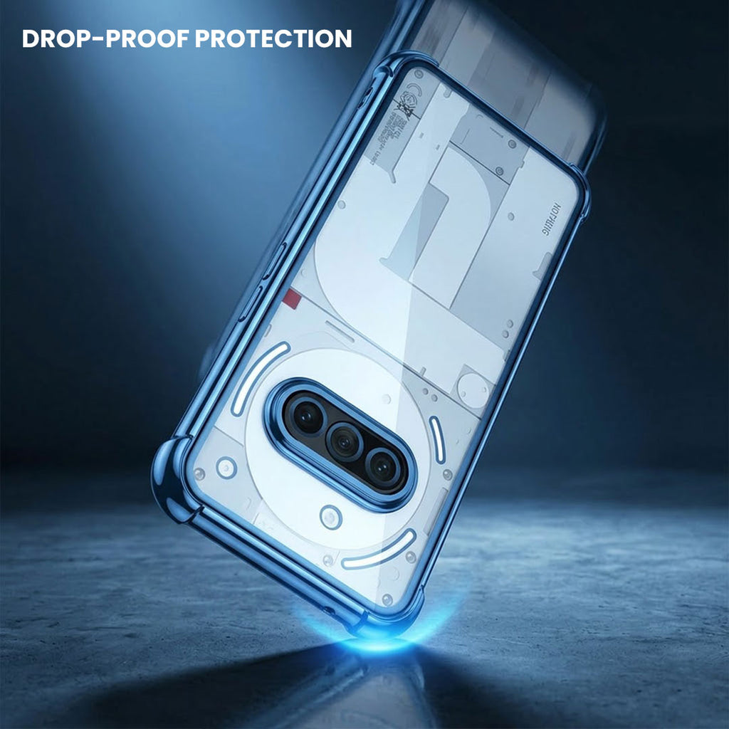 Nothing Phone 3a 5G Anti-Yellow Electroplating Transparent Airbags Case