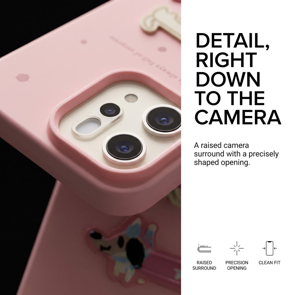 OPPO Reno 14 5G Sweet Character Print Soft Pink Case