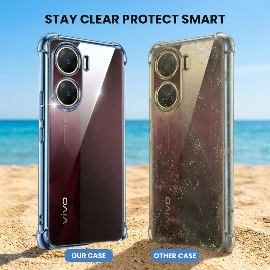 Vivo V29E 5G Anti-Yellow Electroplating Transparent Airbags Case