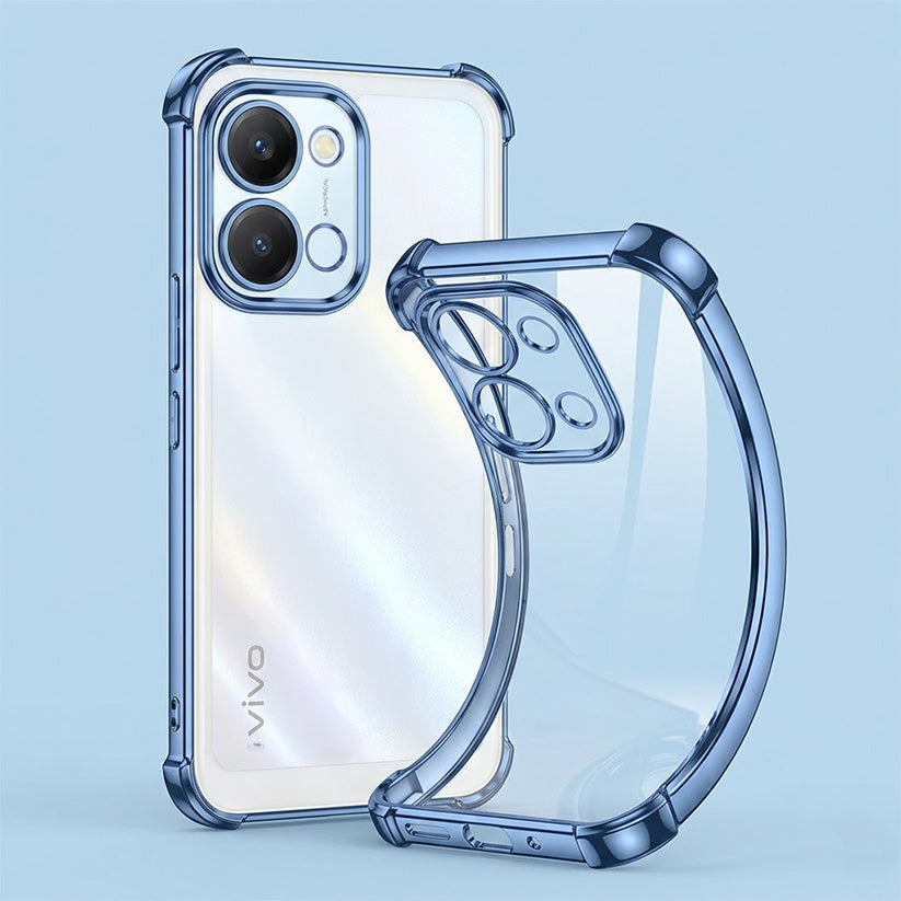 Vivo Y51 Pro 5G Anti-Yellow Electroplating Transparent Airbags Case