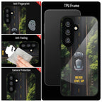 Samsung Galaxy A56 Premium Acrylic Shockproof Glass Back Case (Road Never Give Up)