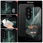 Samsung Galaxy A56 Premium Acrylic Shockproof Glass Back Case (Jeep Case)